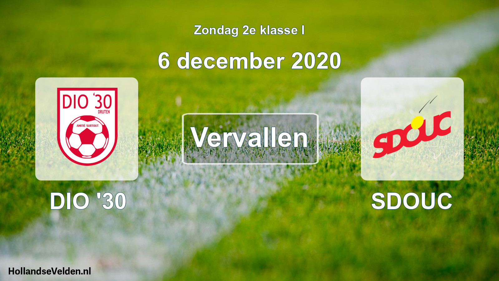 Scheduled Match: DIO '30 - SDOUC (6 December 2020)