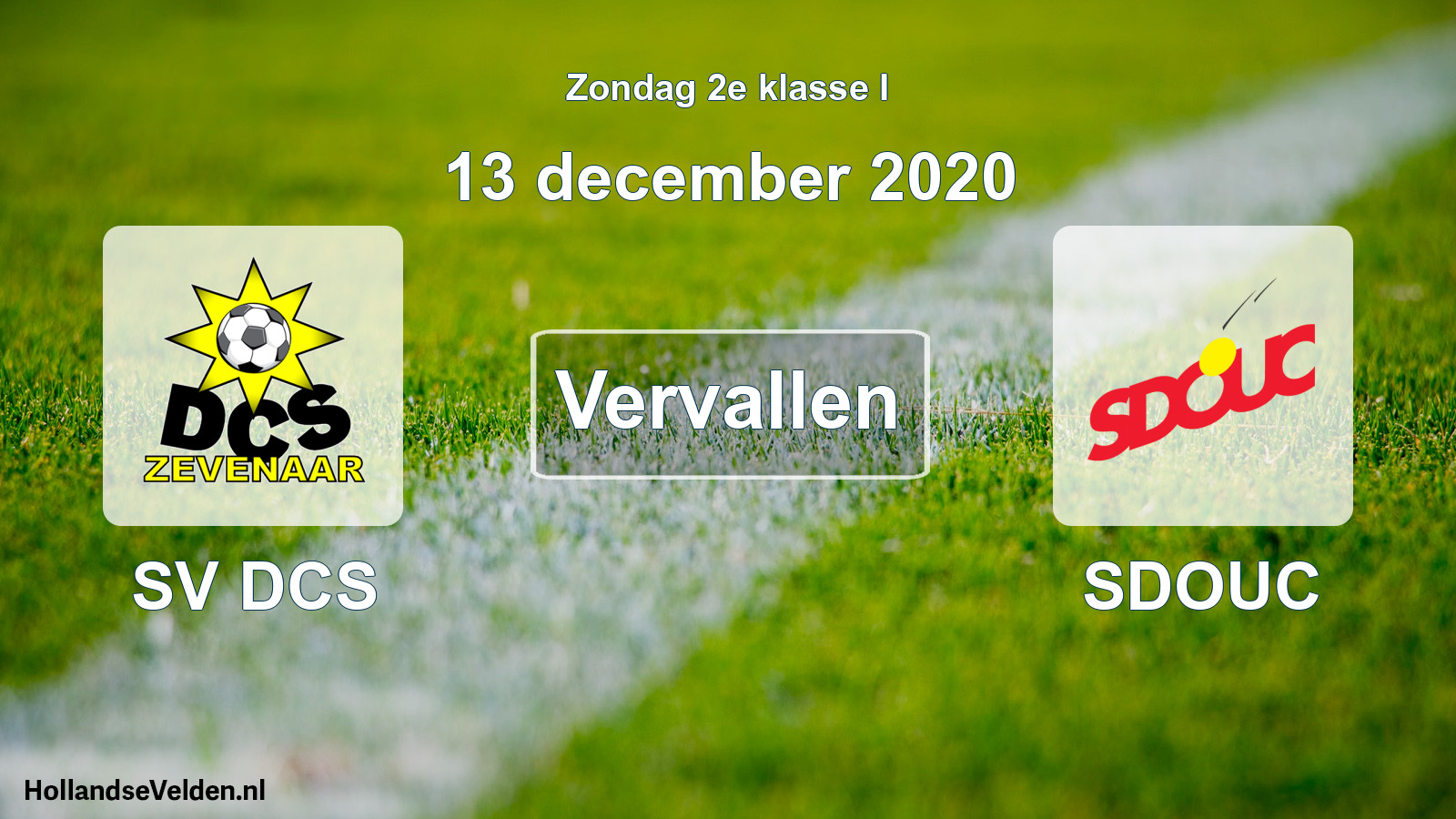 Scheduled Match: SV DCS - SDOUC (13 December 2020)