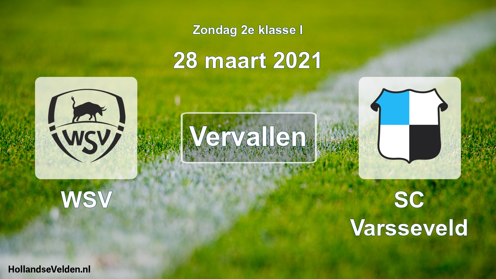 Scheduled Match: WSV - SC Varsseveld (28 March 2021)