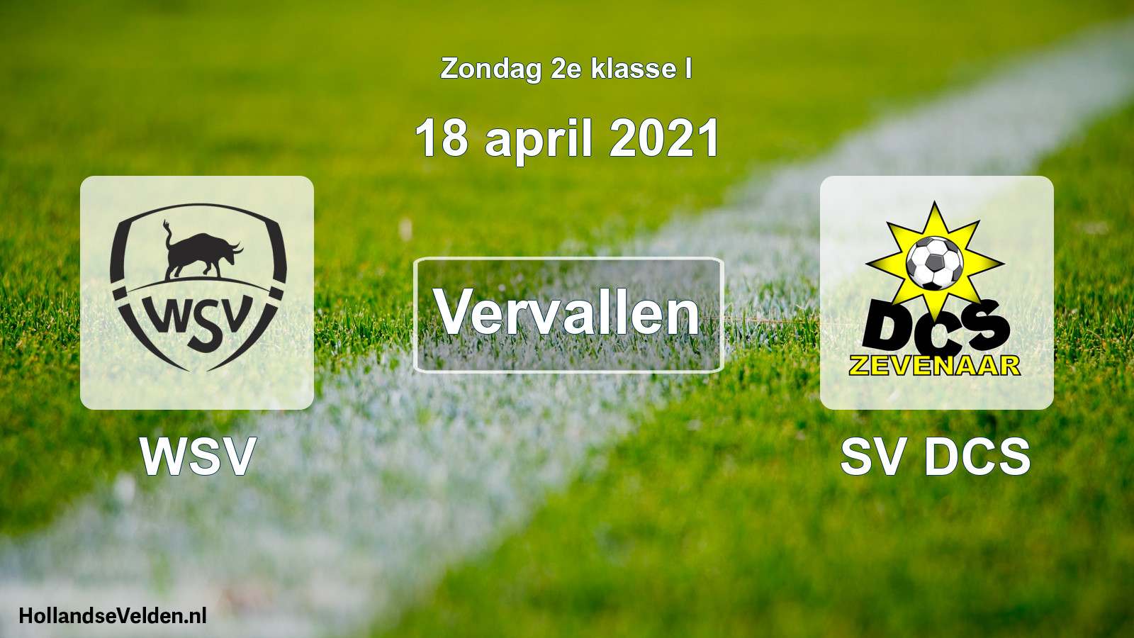 Scheduled Match: WSV - SV DCS (18 April 2021)