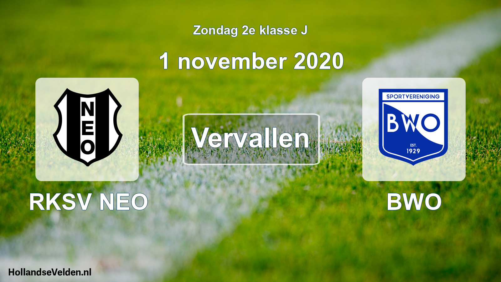 Scheduled Match: RKSV NEO - BWO (1 November 2020)
