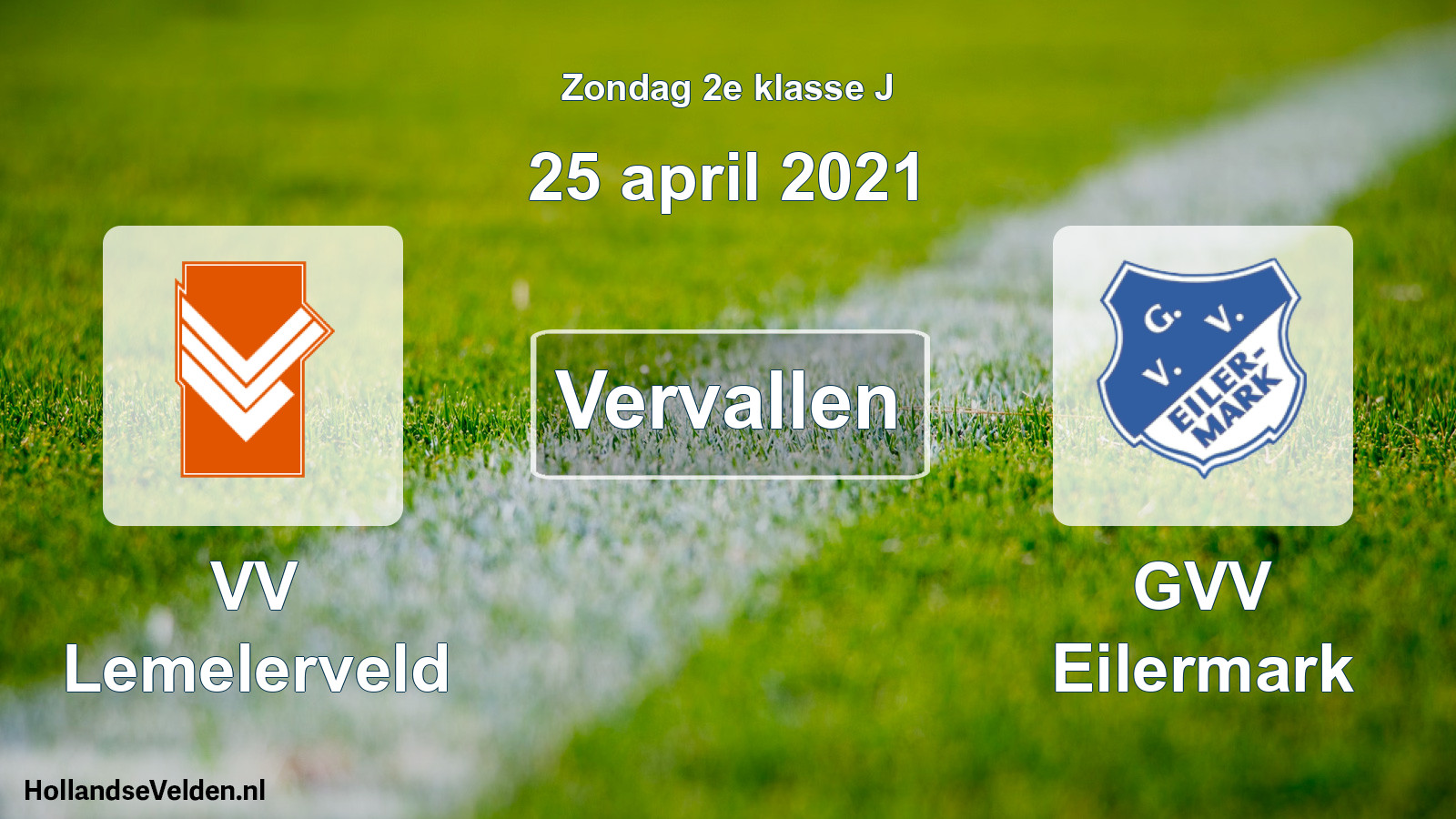 Scheduled Match: VV Lemelerveld - GVV Eilermark (25 April 2021)