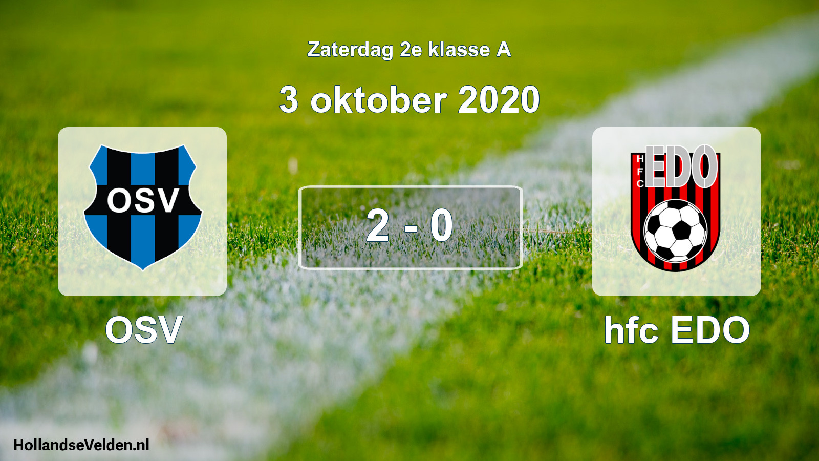 Total number of matches played: OSV - hfc EDO 2 - 0 (3 October 2020)