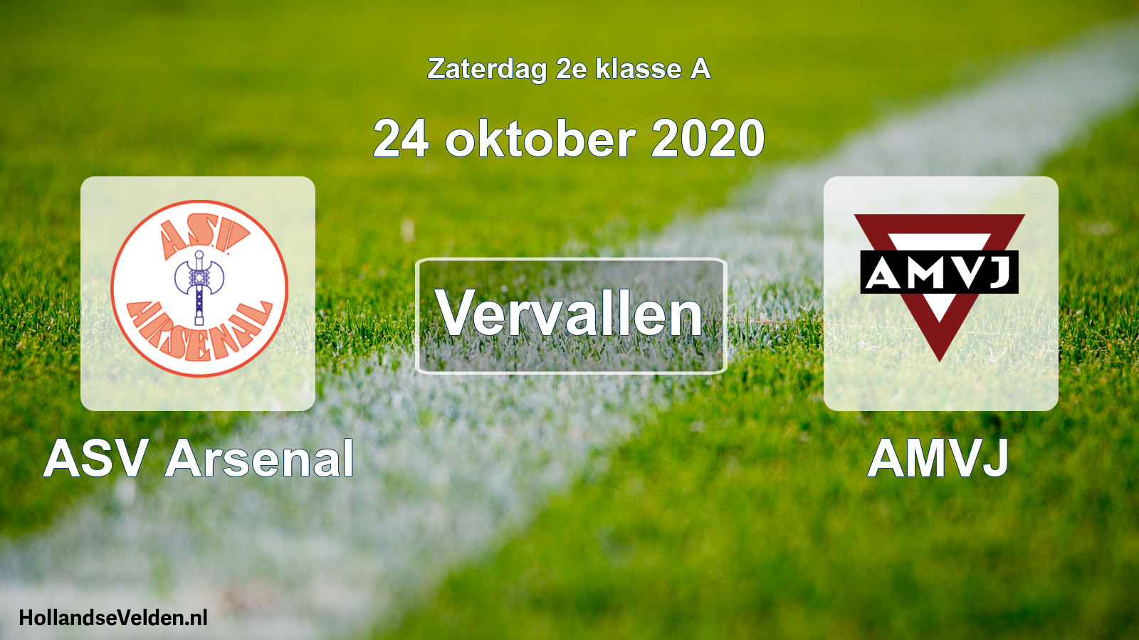 Scheduled Match: ASV Arsenal - AMVJ (24 October 2020)