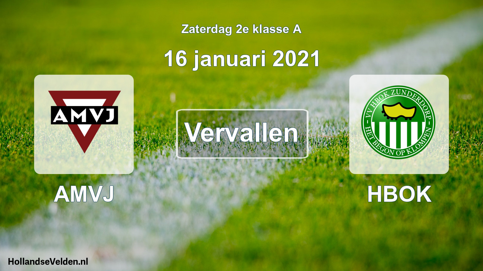 Scheduled Match: AMVJ - HBOK (16 January 2021)