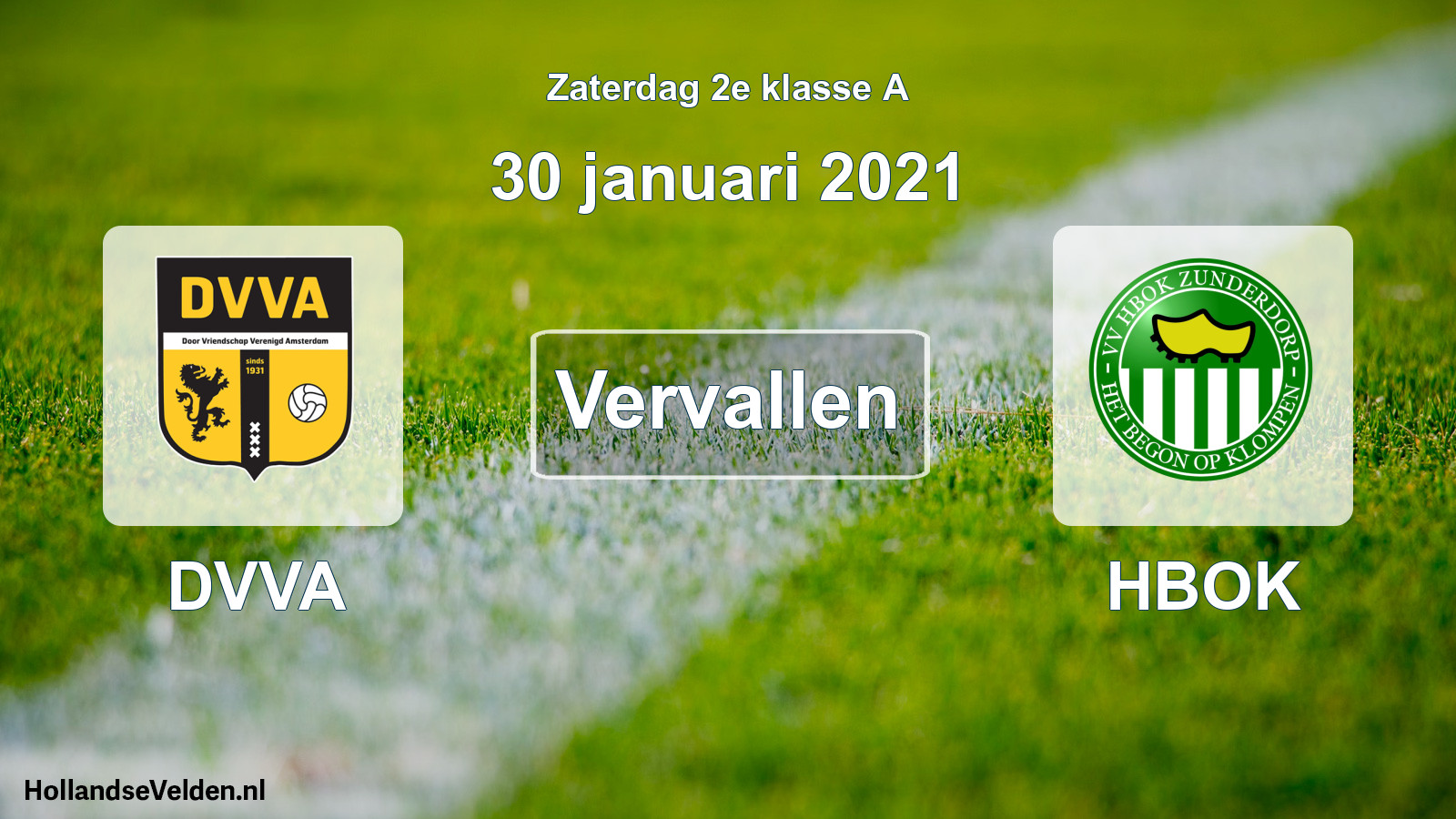 Scheduled Match: DVVA - HBOK (30 January 2021)