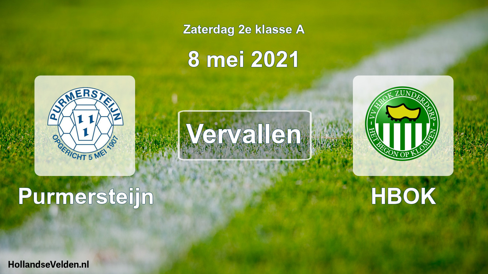 Scheduled Match: Purmersteijn - HBOK (8 May 2021)