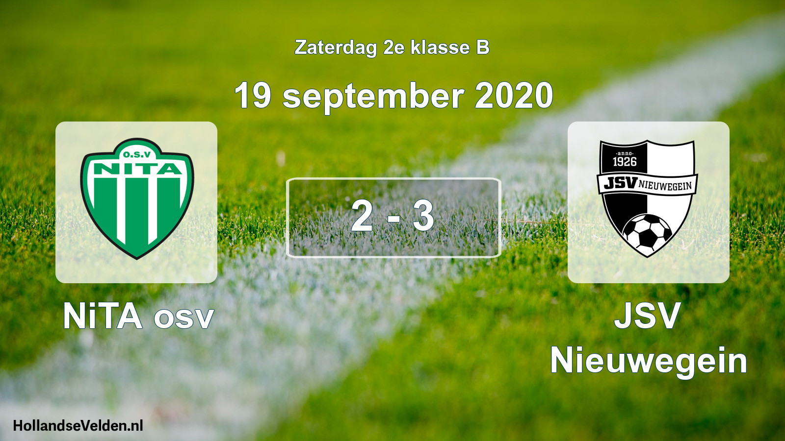 Total number of matches played: NiTA osv - JSV Nieuwegein 2 - 3 (19 September 2020)