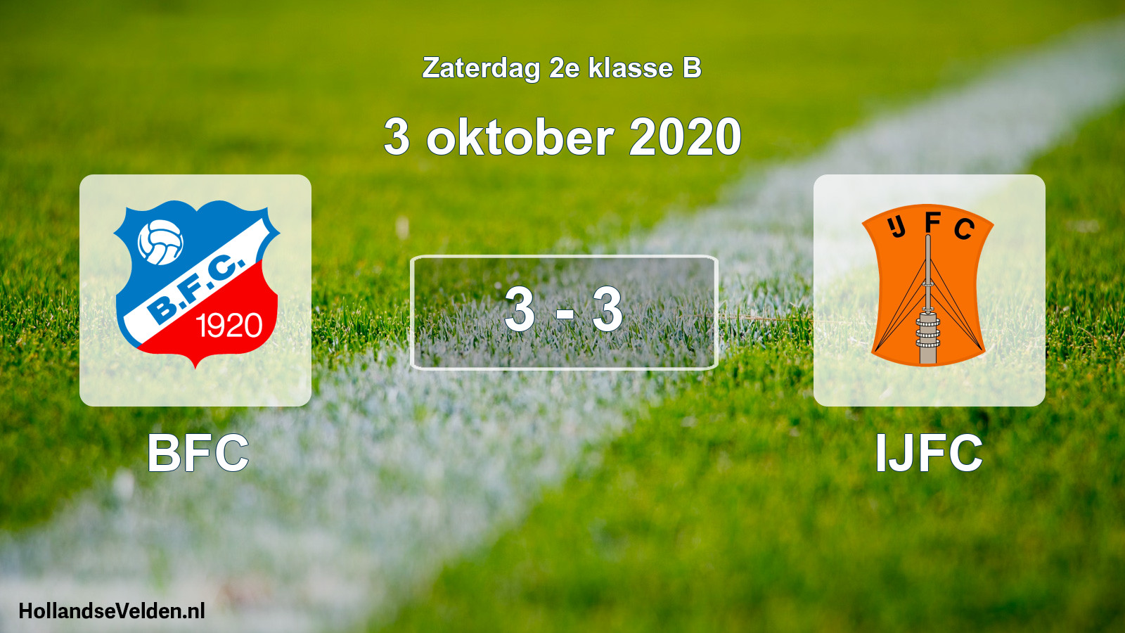 Total number of matches played: BFC - IJFC 3 - 3 (3 October 2020)