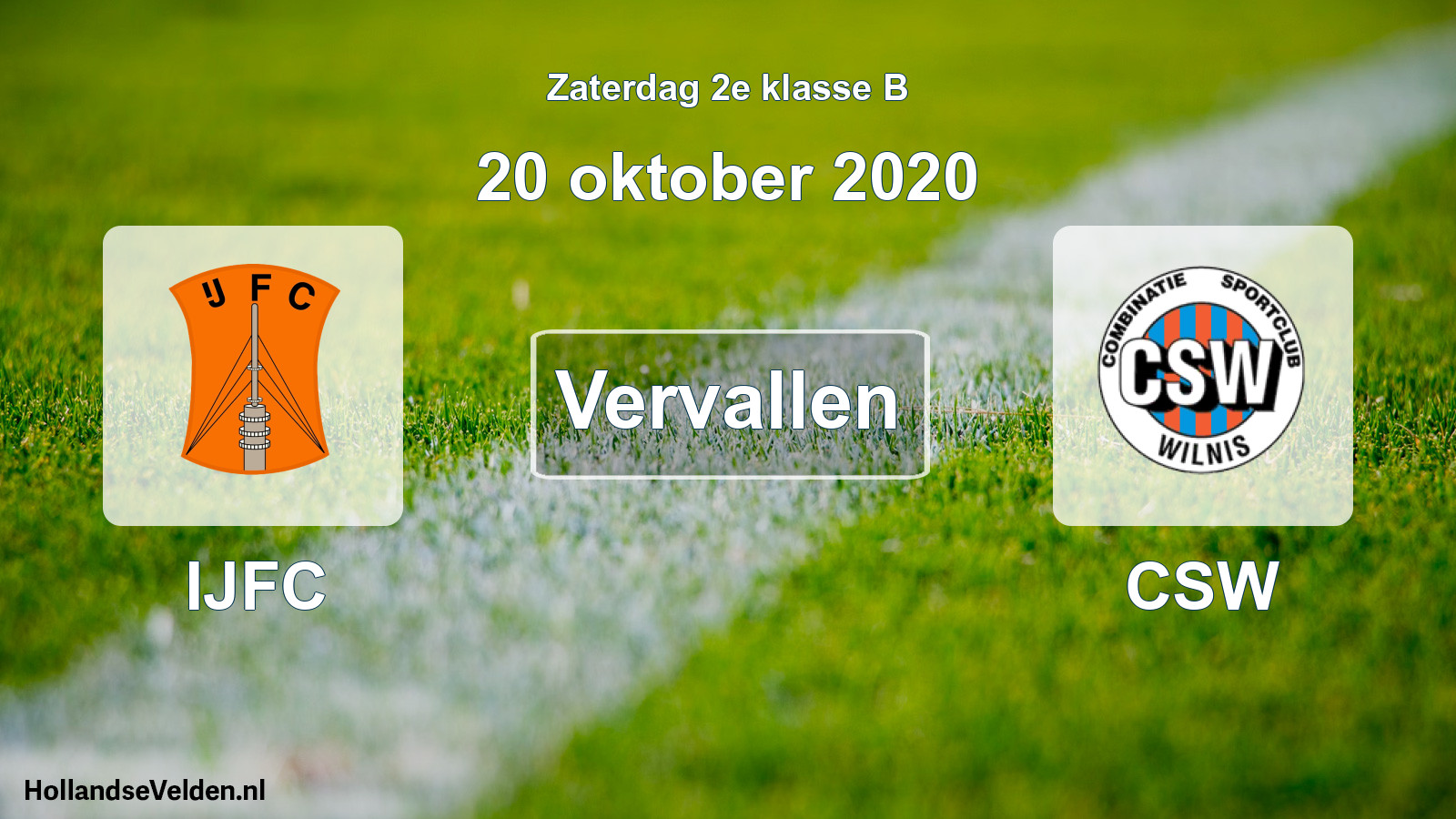 Scheduled Match: IJFC - CSW (20 October 2020)