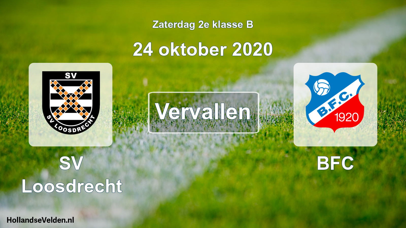 Scheduled Match: SV Loosdrecht - BFC (24 October 2020)