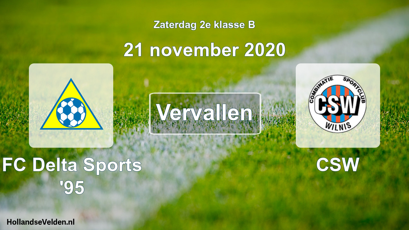 Scheduled Match: FC Delta Sports '95 - CSW (21 November 2020)