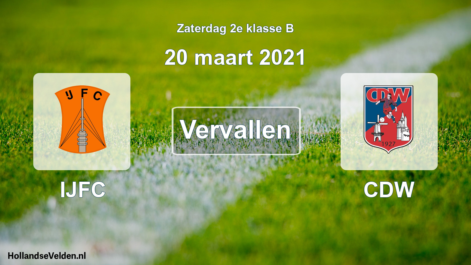Scheduled Match: IJFC - CDW (20 March 2021)