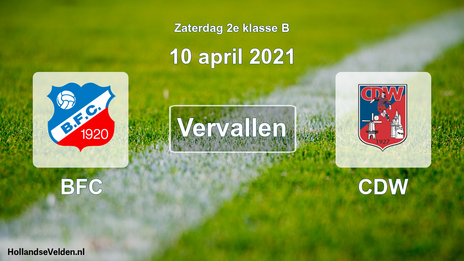 Scheduled Match: BFC - CDW (10 April 2021)