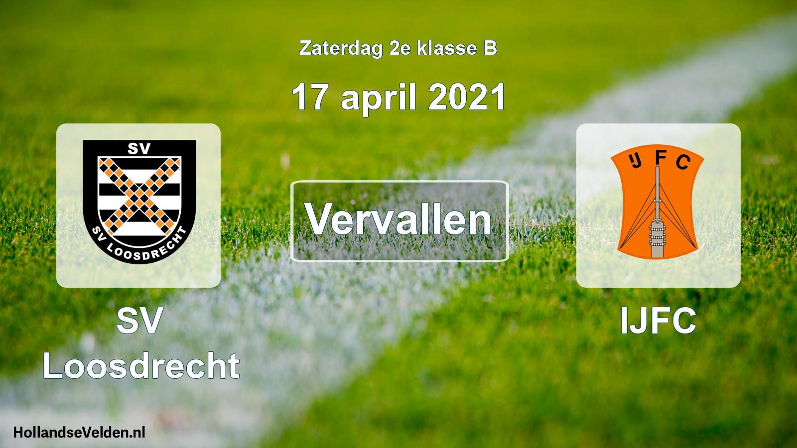 Scheduled Match: SV Loosdrecht - IJFC (17 April 2021)