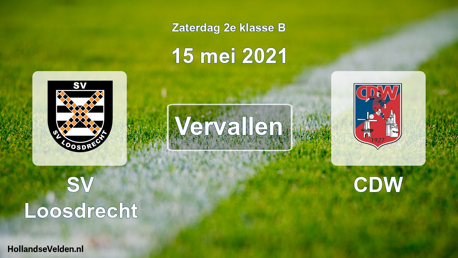 Scheduled Match: SV Loosdrecht - CDW (15 May 2021)