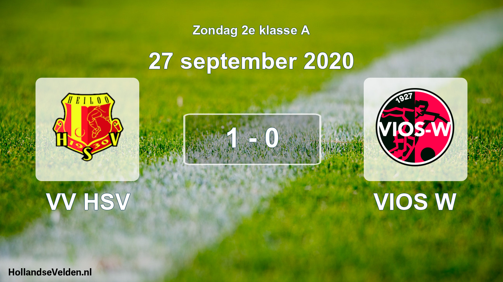 Total number of matches played: VV HSV - VIOS W 1 - 0 (27 September 2020)