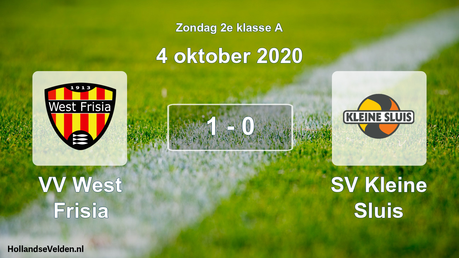 Total number of matches played: VV West Frisia - SV Kleine Sluis 1 - 0 (4 October 2020)