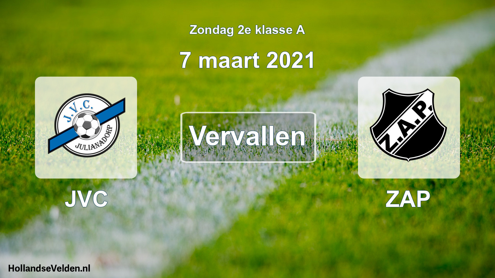 Scheduled Match: JVC - ZAP (7 March 2021)