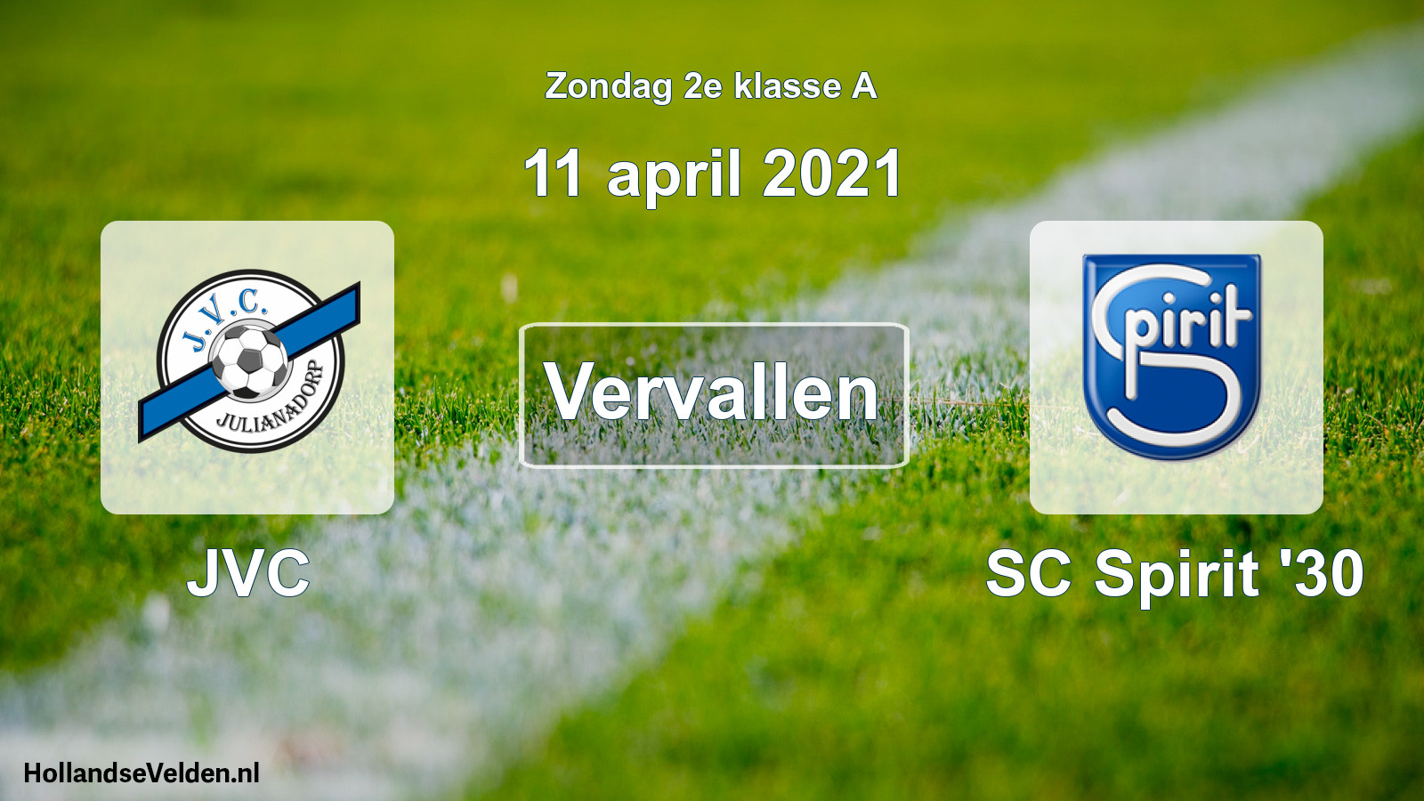 Scheduled Match: JVC - SC Spirit '30 (11 April 2021)