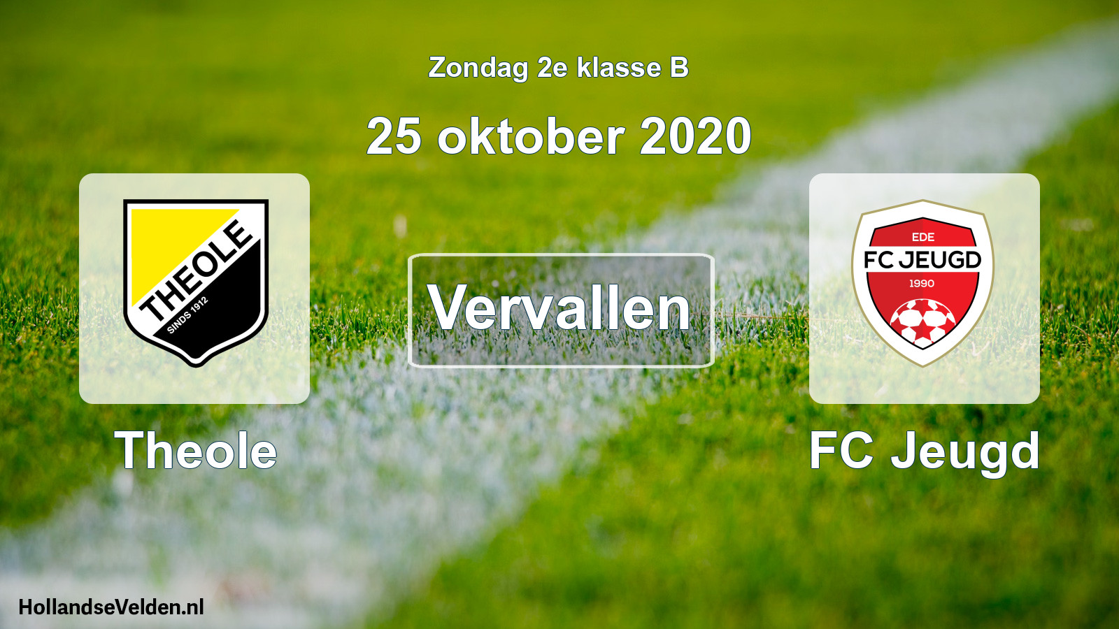 Scheduled Match: Theole - FC Jeugd (25 October 2020)