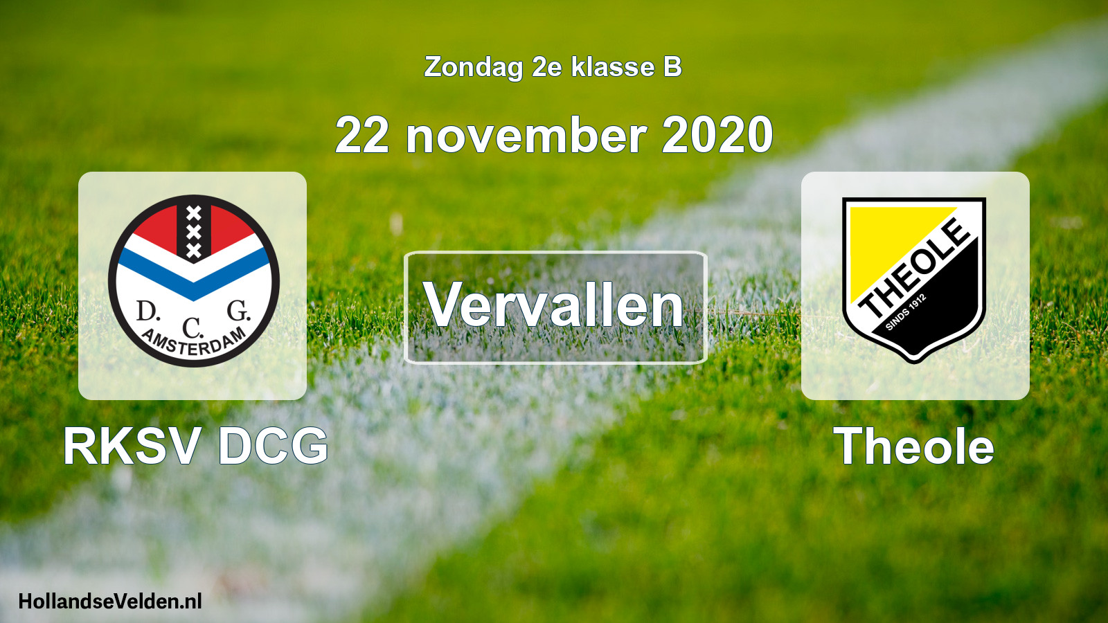 Scheduled Match: RKSV DCG - Theole (22 November 2020)
