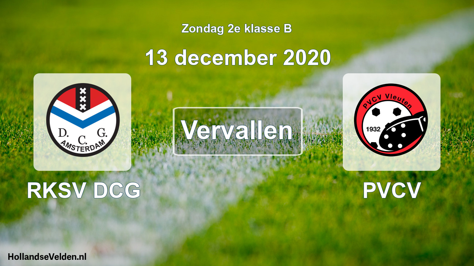 Scheduled Match: RKSV DCG - PVCV (13 December 2020)