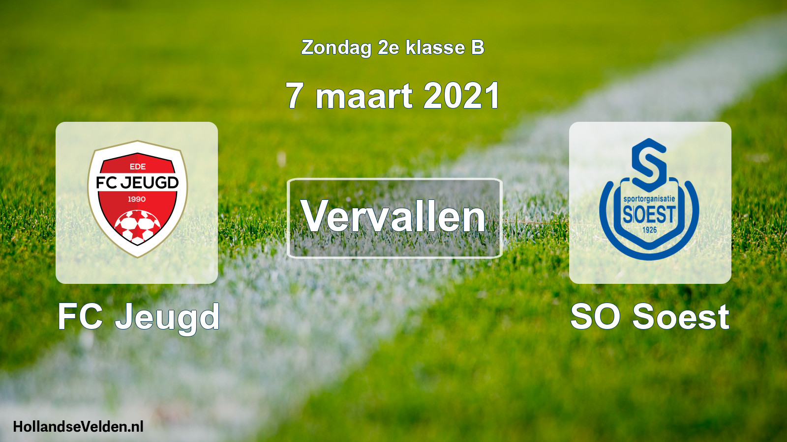 Scheduled Match: FC Jeugd - SO Soest (7 March 2021)