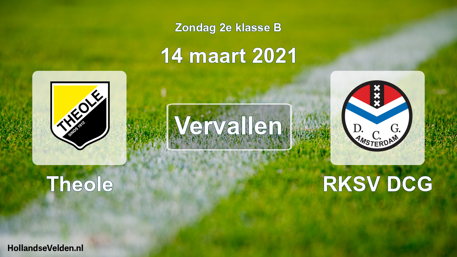 Scheduled Match: Theole - RKSV DCG (14 March 2021)