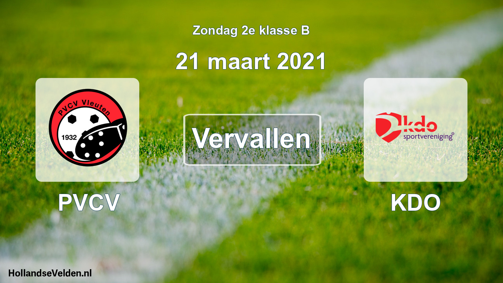 Scheduled Match: PVCV - KDO (21 March 2021)