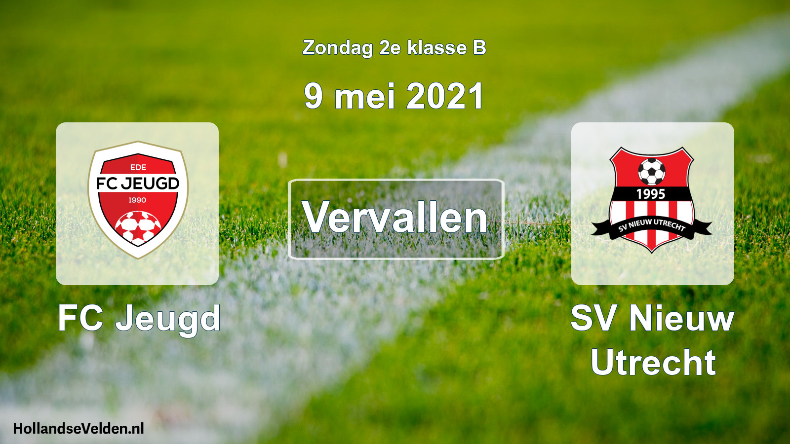 Scheduled Match: FC Jeugd - SV Nieuw Utrecht (9 May 2021)