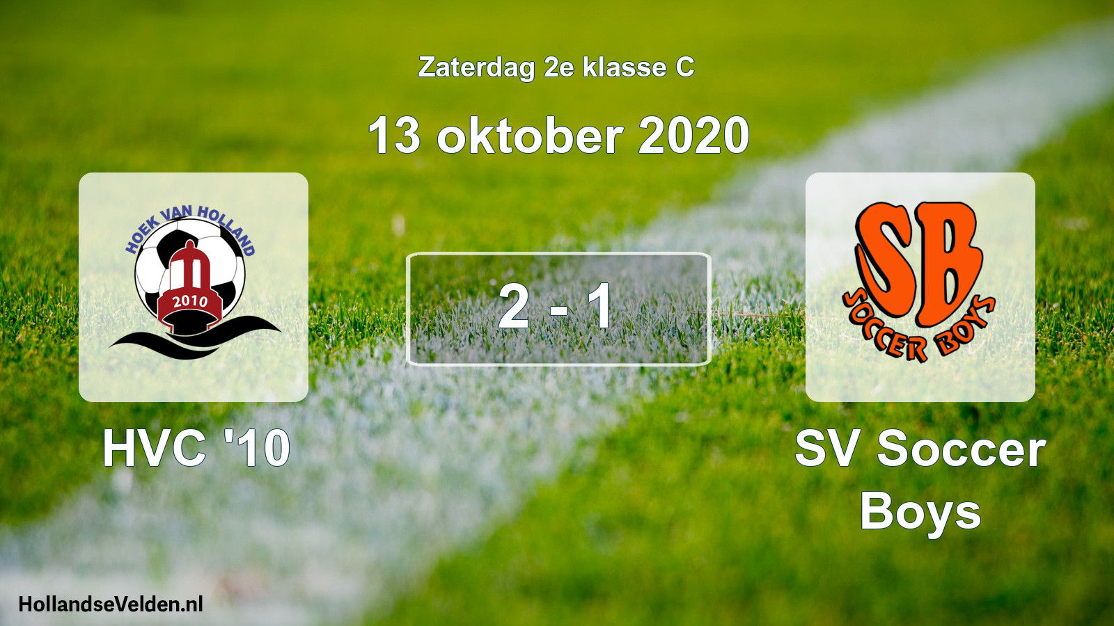Total number of matches played: HVC '10 - SV Soccer Boys 2 - 1 (13 October 2020)