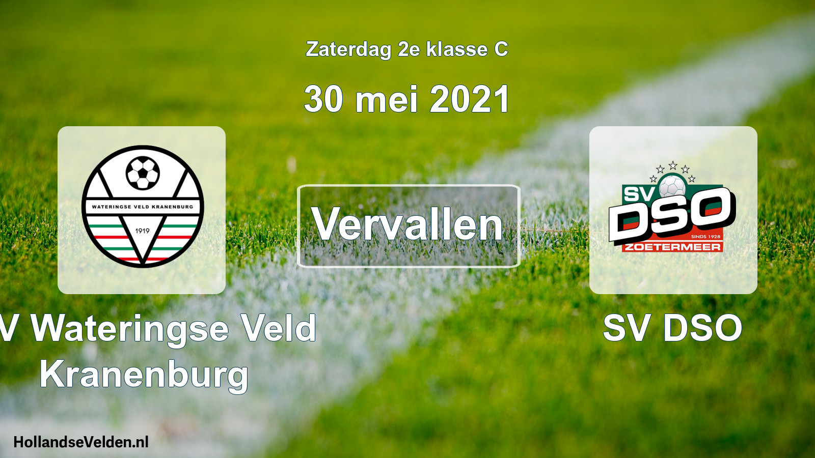 Scheduled Match: SV Wateringse Veld Kranenburg - SV DSO (30 May 2021)