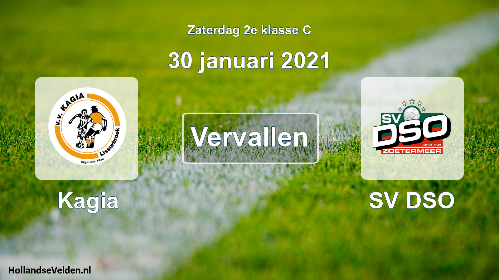 Scheduled Match: Kagia - SV DSO (30 January 2021)