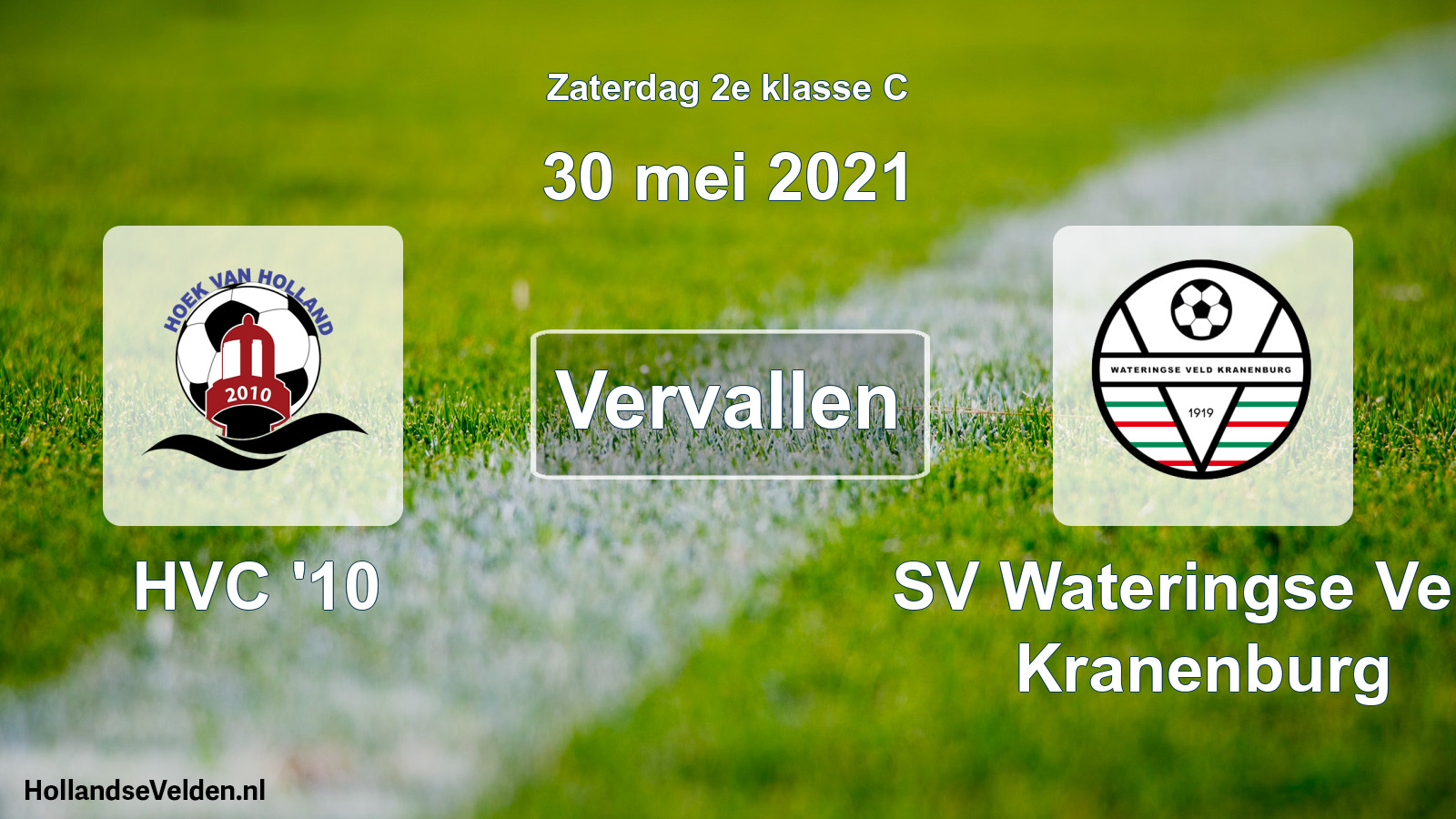 Scheduled Match: HVC '10 - SV Wateringse Veld Kranenburg (30 May 2021)
