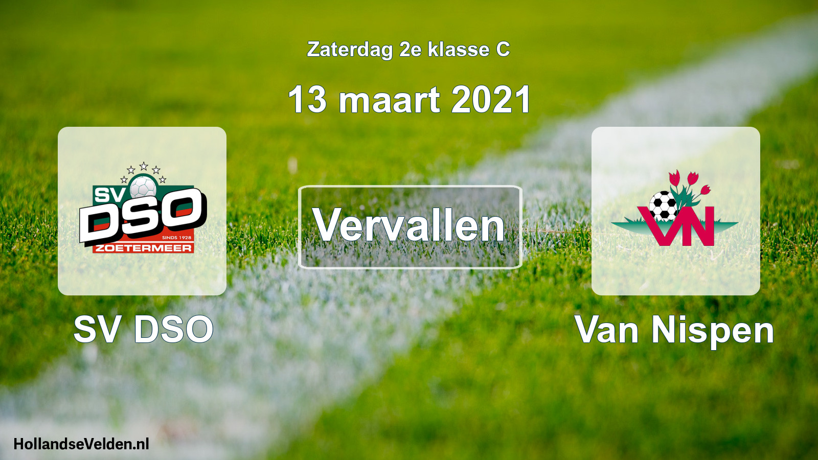 Scheduled Match: SV DSO - Van Nispen (13 March 2021)