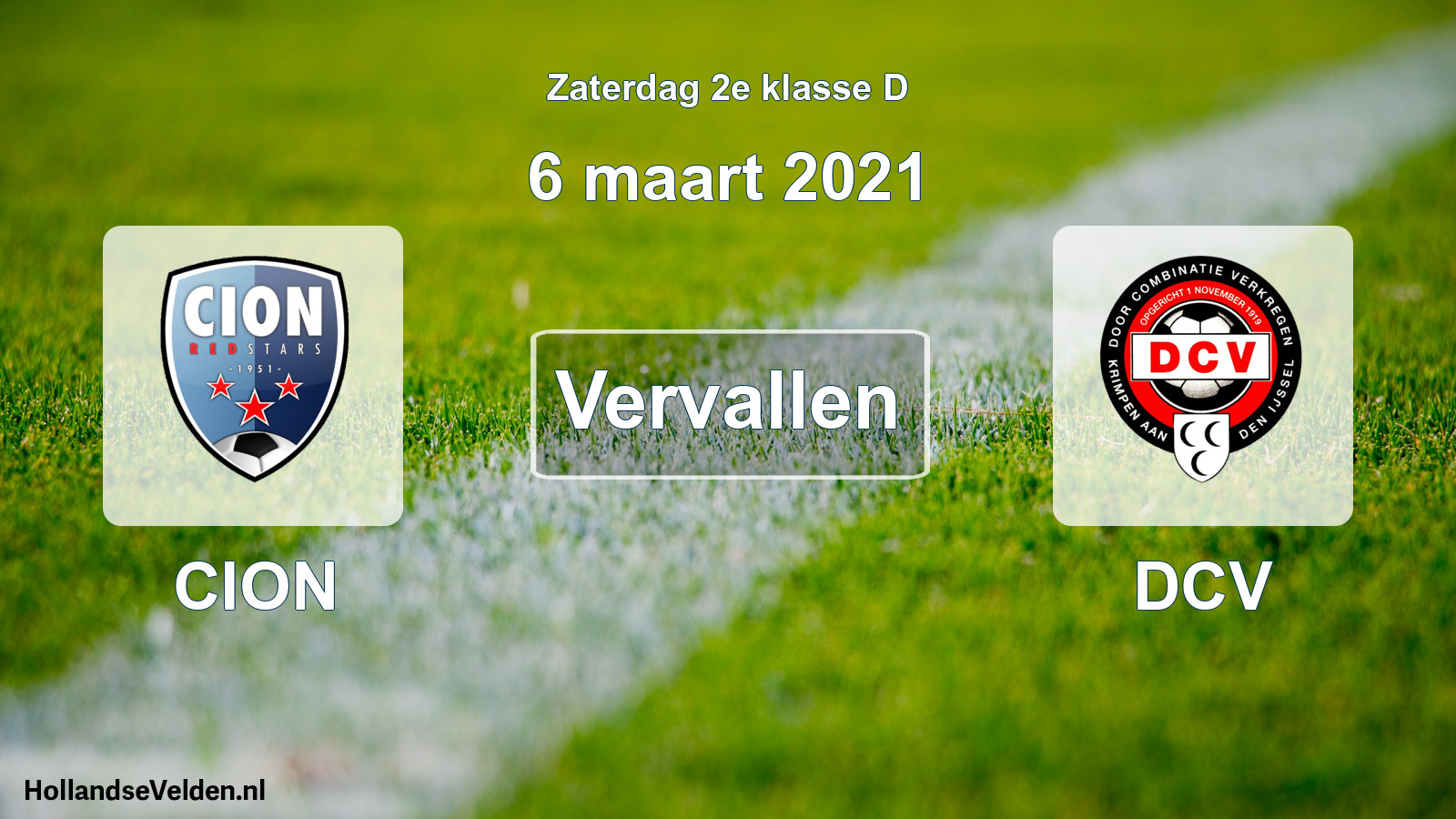 Scheduled Match: CION - DCV (6 March 2021)