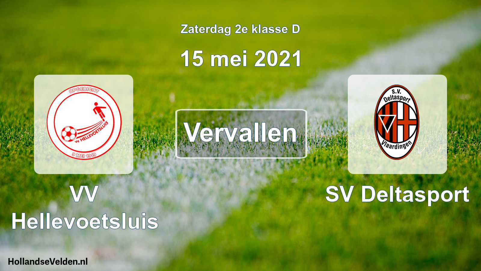 Scheduled Match: VV Hellevoetsluis - SV Deltasport (15 May 2021)