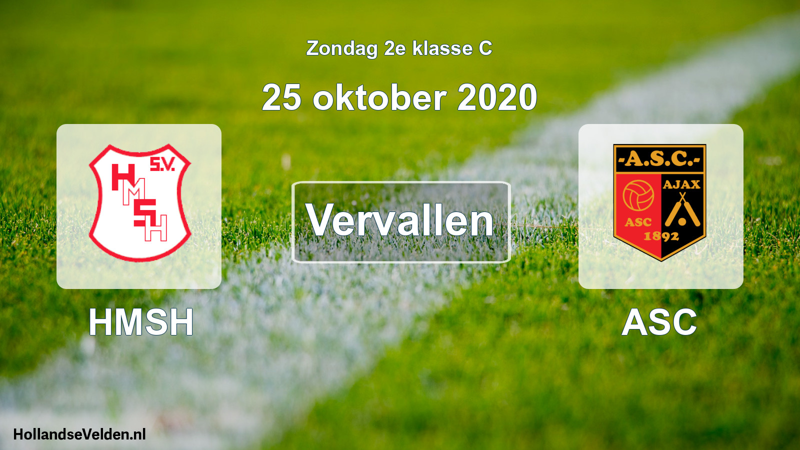 Scheduled Match: HMSH - ASC (25 October 2020)