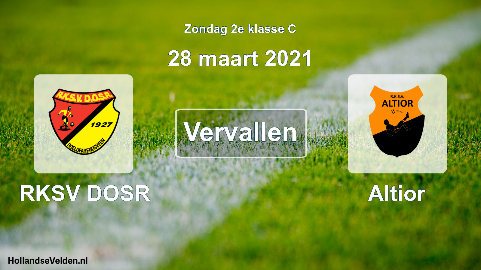 Scheduled Match: RKSV DOSR - Altior (28 March 2021)