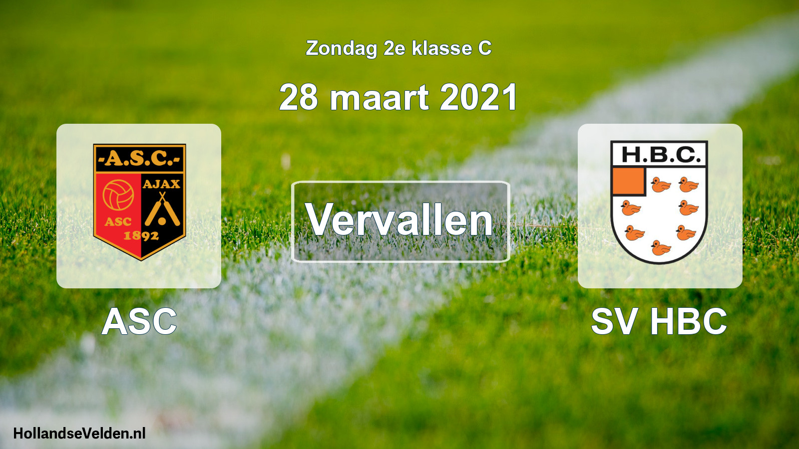 Scheduled Match: ASC - SV HBC (28 March 2021)