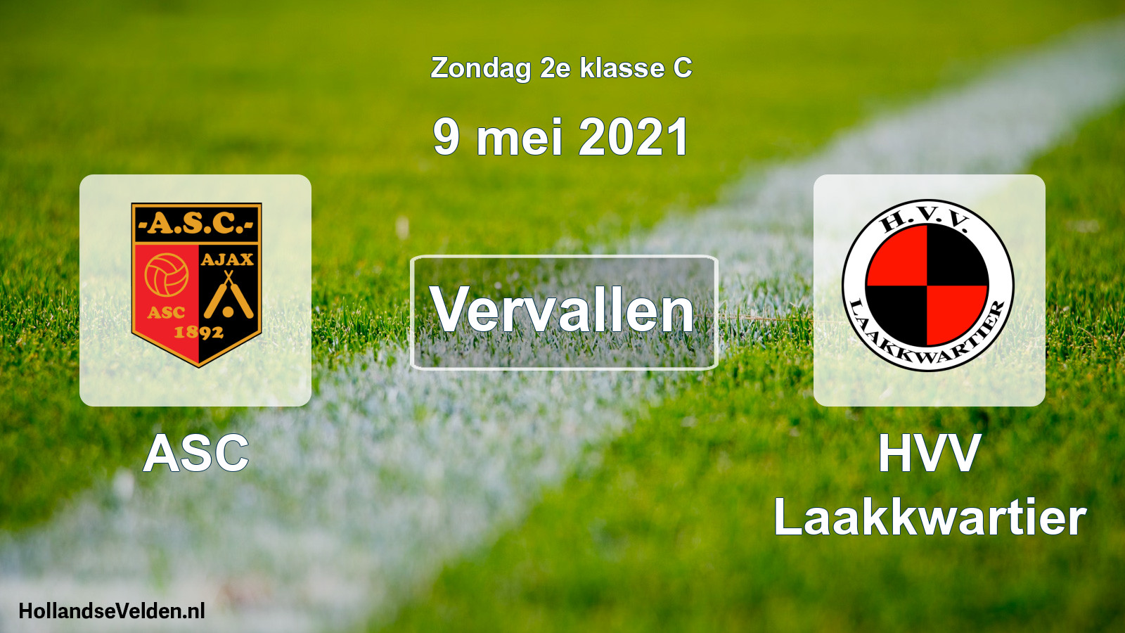 Scheduled Match: ASC - HVV Laakkwartier (9 May 2021)