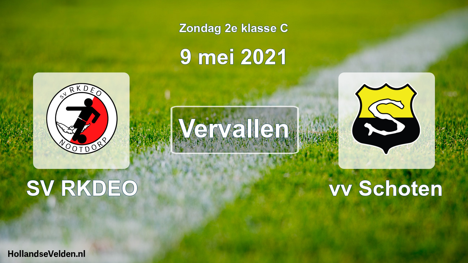 Scheduled Match: SV RKDEO - vv Schoten (9 May 2021)