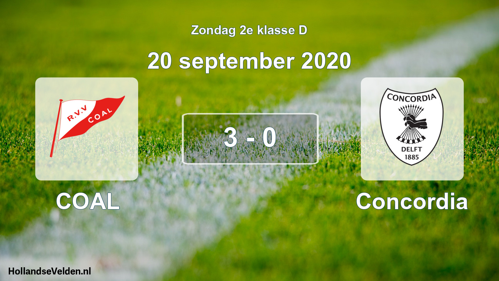 Total number of matches played: COAL - Concordia 3 - 0 (20 September 2020)