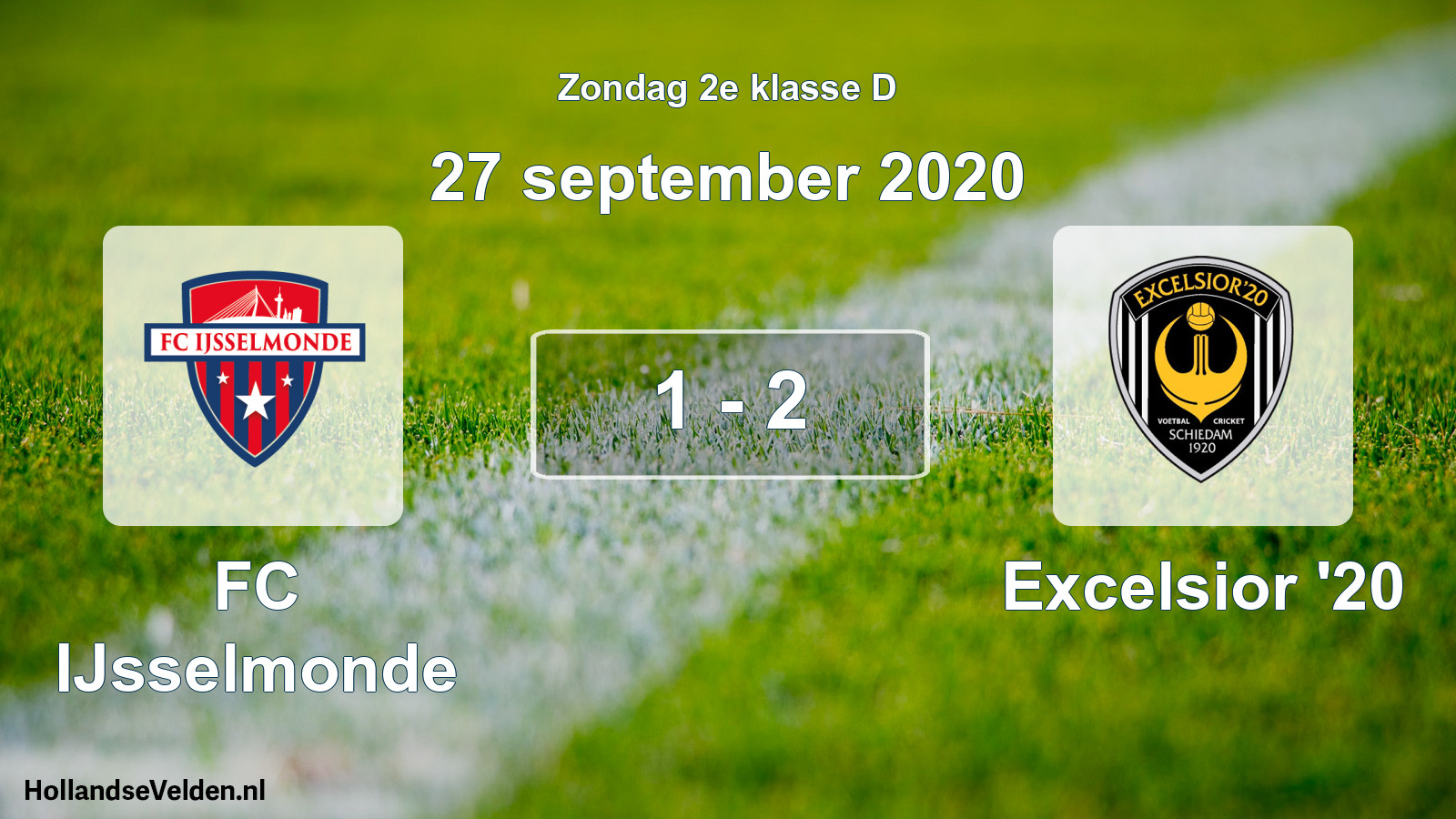 Total number of matches played: FC IJsselmonde - Excelsior '20 1 - 2 (27 September 2020)