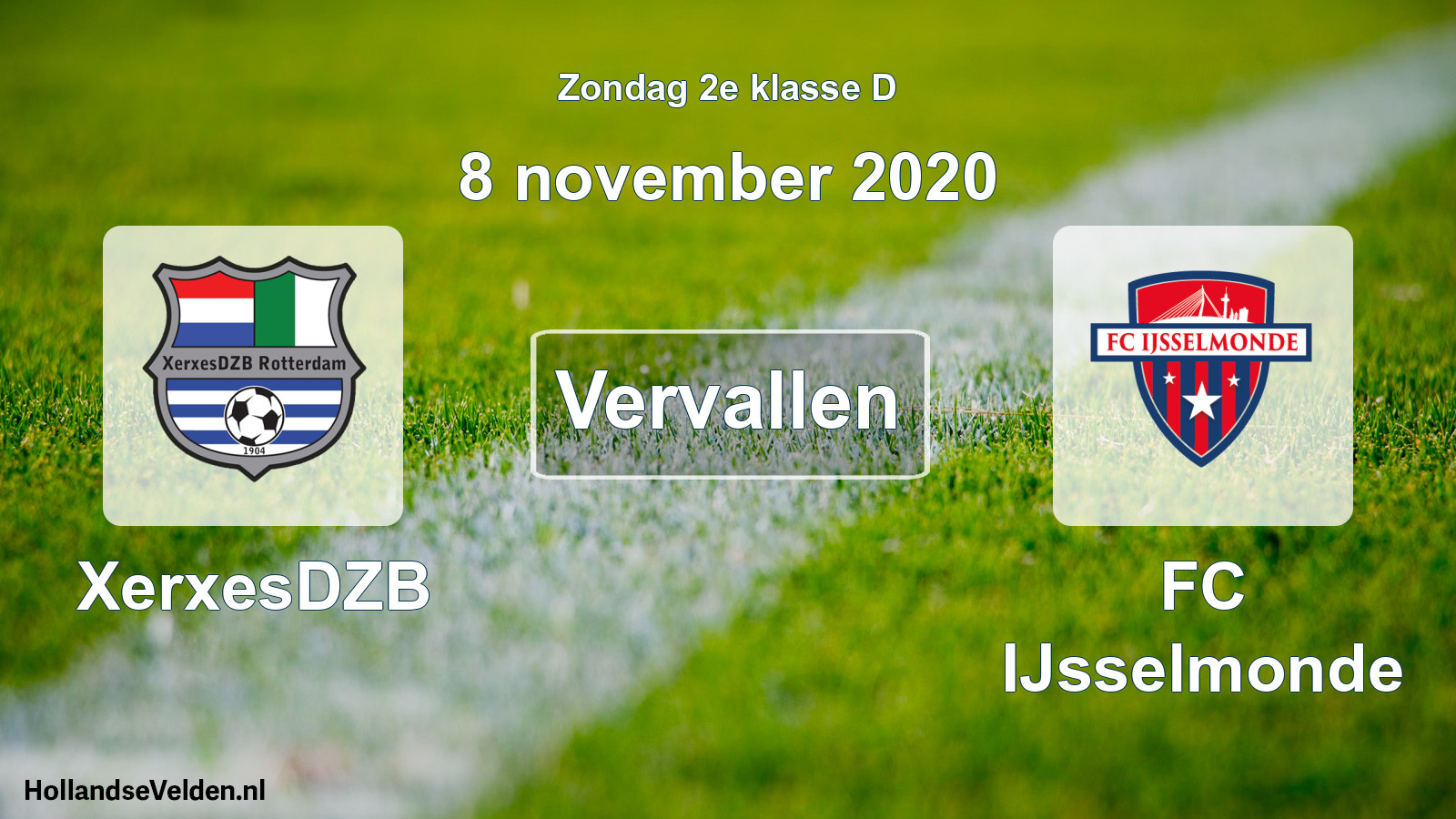 Scheduled Match: XerxesDZB - FC IJsselmonde (8 November 2020)