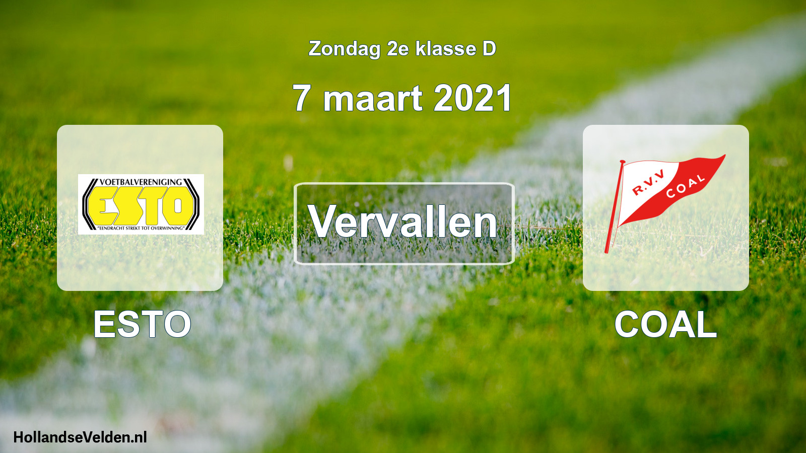 Scheduled Match: ESTO - COAL (7 March 2021)