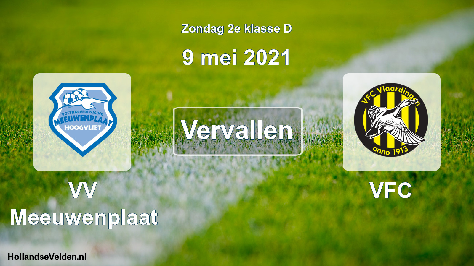 Scheduled Match: VV Meeuwenplaat - VFC (9 May 2021)