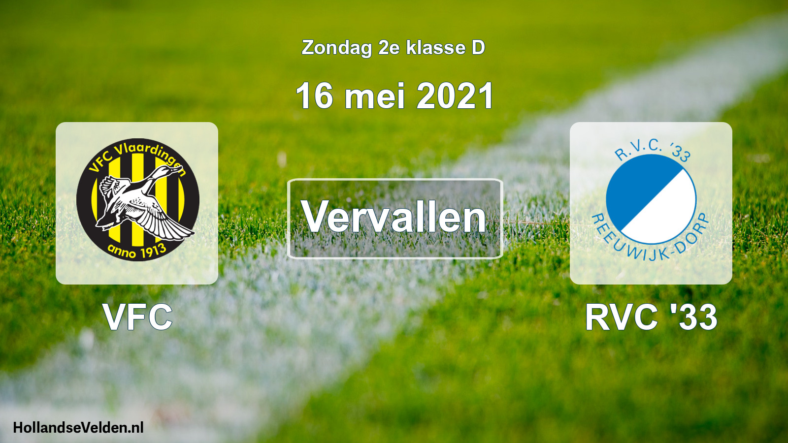 Scheduled Match: VFC - RVC '33 (16 May 2021)