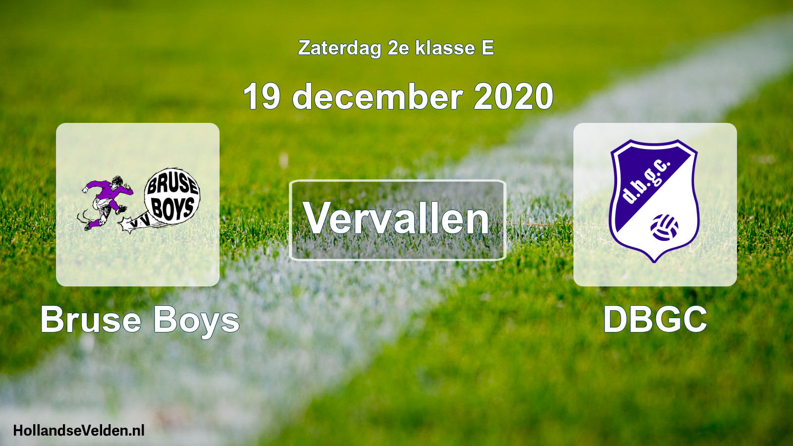 Scheduled Match: Bruse Boys - DBGC (19 December 2020)